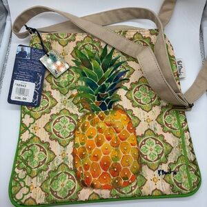 NWT Paul Brent Tropical Pineapple Crossbody Bag